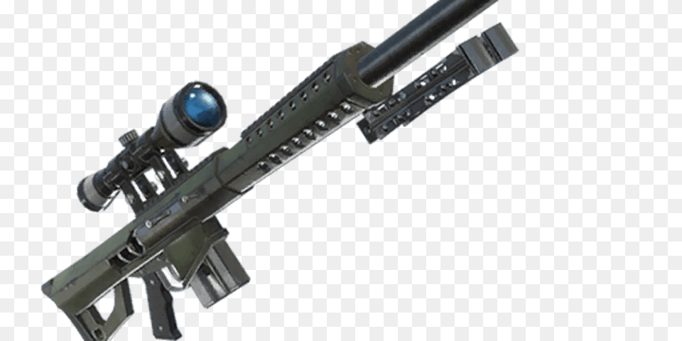 Leaked Heavy Sniper Rifle In Fortnite Will Shoot Through Walls, Firearm, Gun, Weapon Png Image