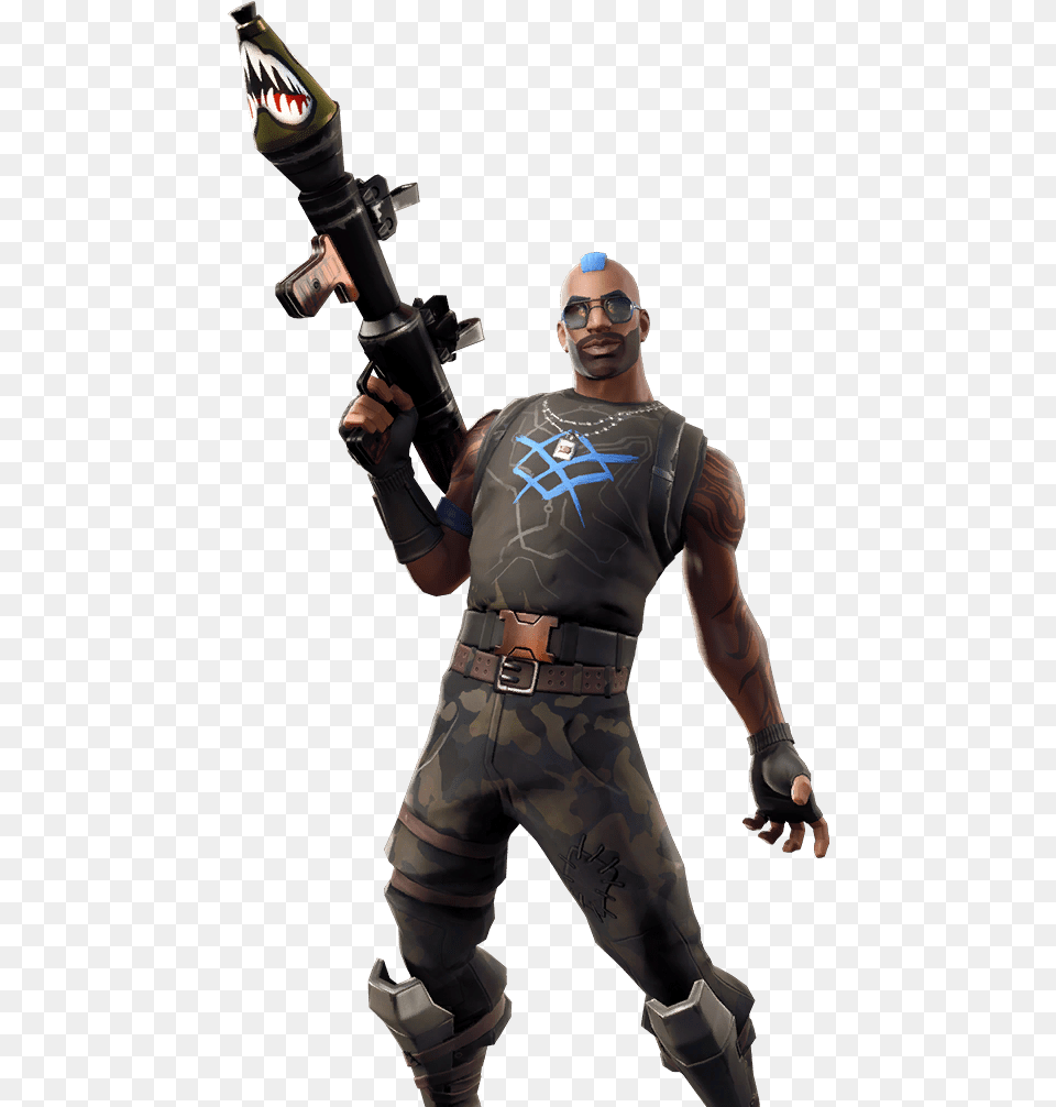 Leaked Skin Anarchy Agent Skin Fortnite, Weapon, Sword, Person, Man Free Png