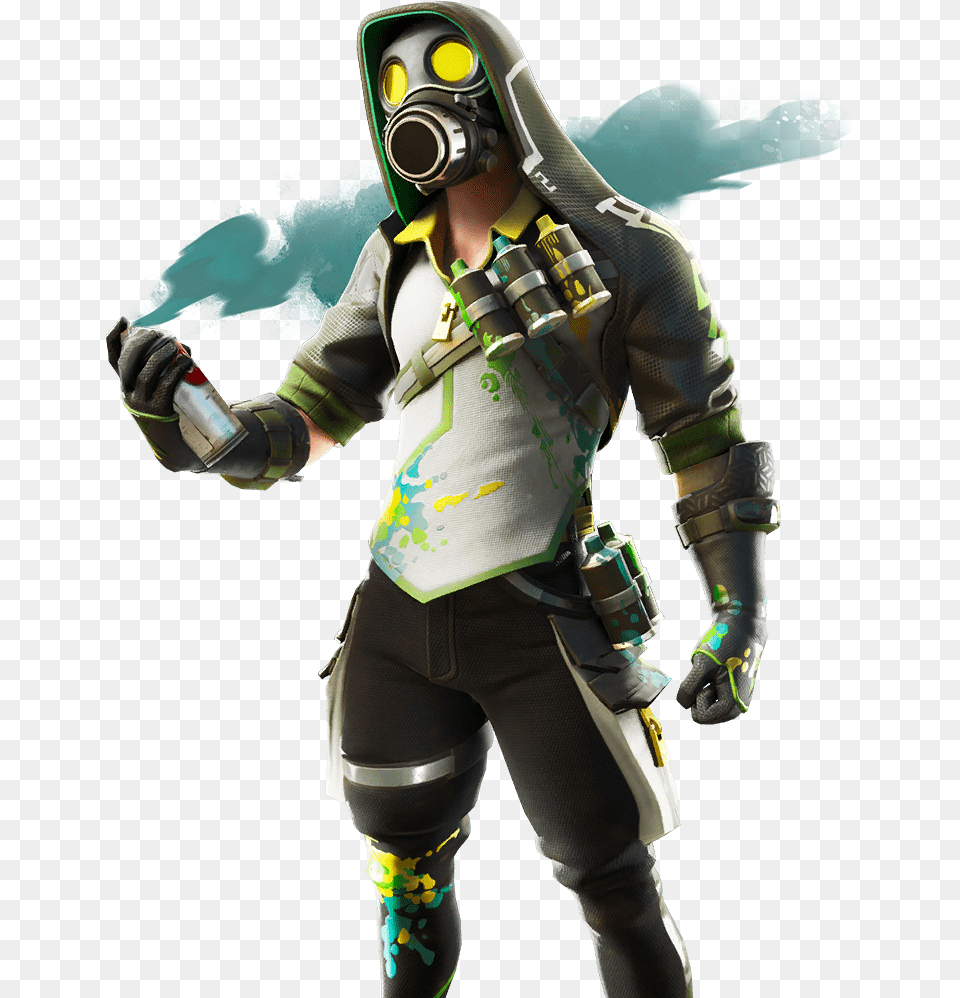 Leaked Skin Toxic Tagger Fortnite, Baby, Person, Clothing, Glove Png