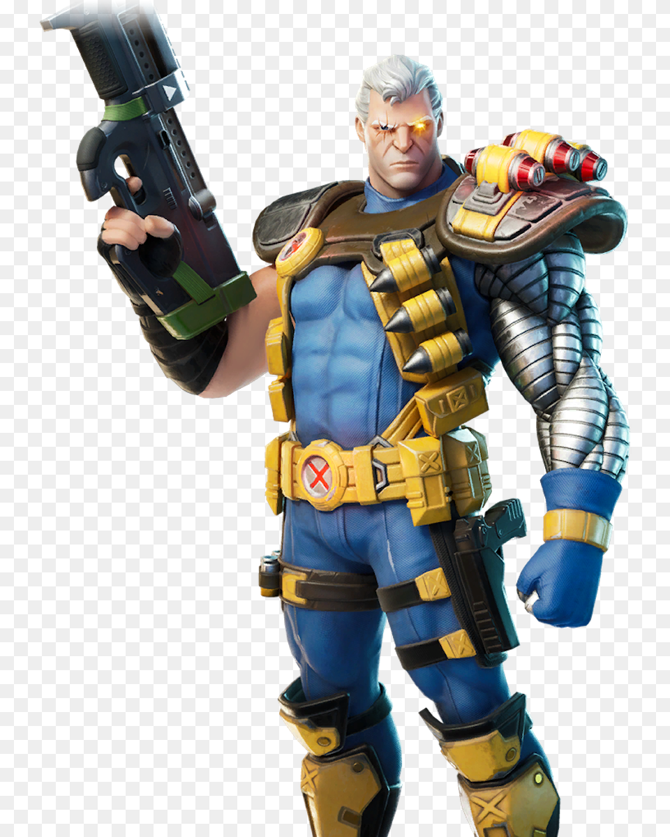 Leaked Skins Cable Skins X Force Fortnite, Clothing, Costume, Person, Weapon Free Png
