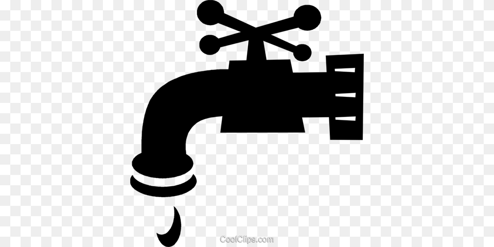 Leaky Faucet Royalty Vector Clip Art Illustration, Tap, Mace Club, Weapon Png Image