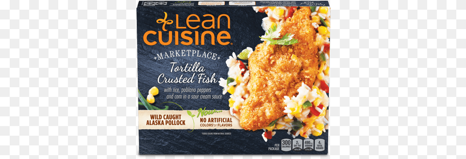 Lean Cuisine Fish Meal, Advertisement, Food, Fried Chicken, Poster Png