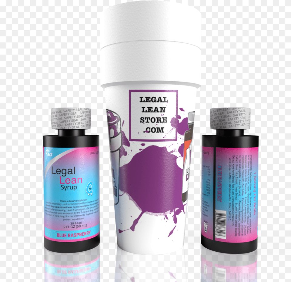 Lean Cup, Bottle, Paint Container, Purple, Cosmetics Png Image