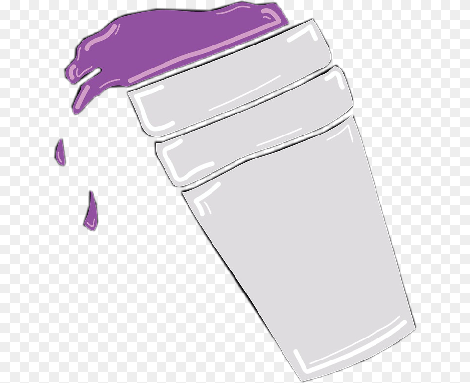 Lean Cup Purple Purplecup Codein Freetoedit Lean, Bottle, Shaker, Appliance, Blow Dryer Png