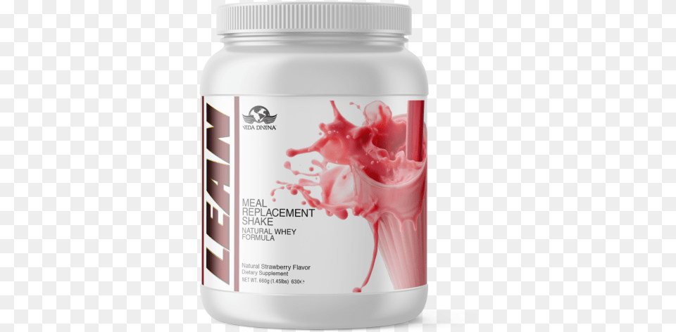 Lean Strawberry Vida Divina Lean Shake, Jar, Bottle, Shaker, Beverage Free Transparent Png