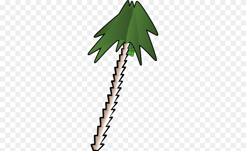 Leaning Palm Tree Clip Art, Green, Leaf, Plant, Palm Tree Free Transparent Png