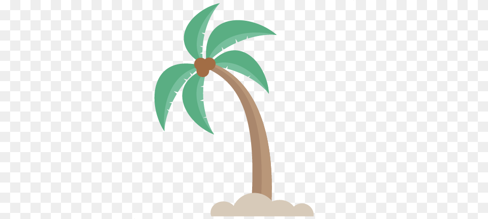 Leaning Palm Tree For Scrapbooking Beach Cut, Palm Tree, Plant Png