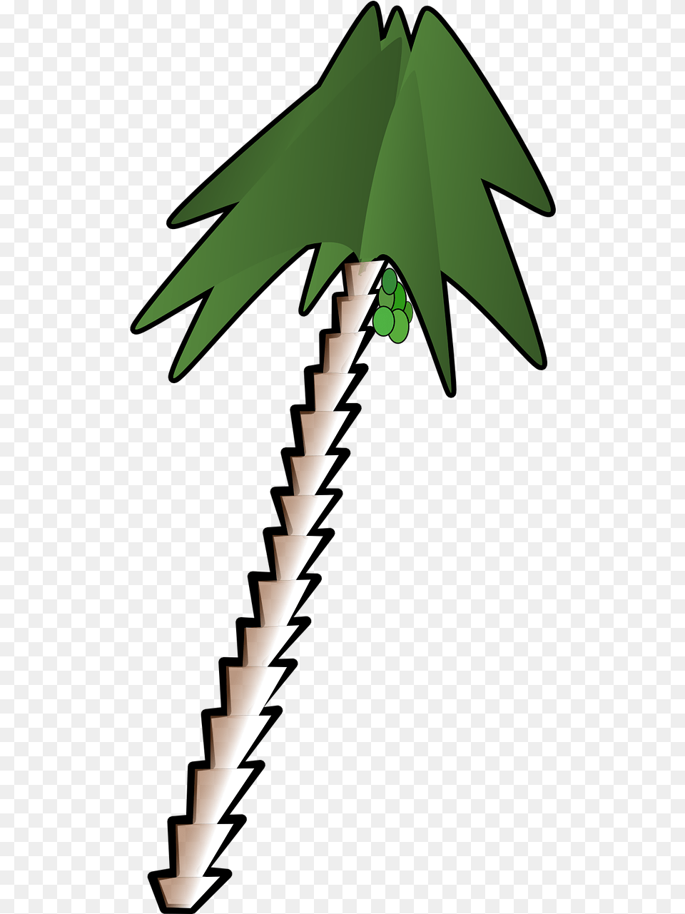 Leaning Palm Tree Leaning Tree Clipart, Green, Leaf, Plant, Blade Free Transparent Png