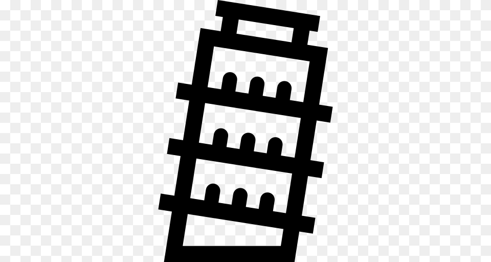 Leaning Tower Of Pisa, Shelf, Cross, Stencil, Symbol Free Png Download