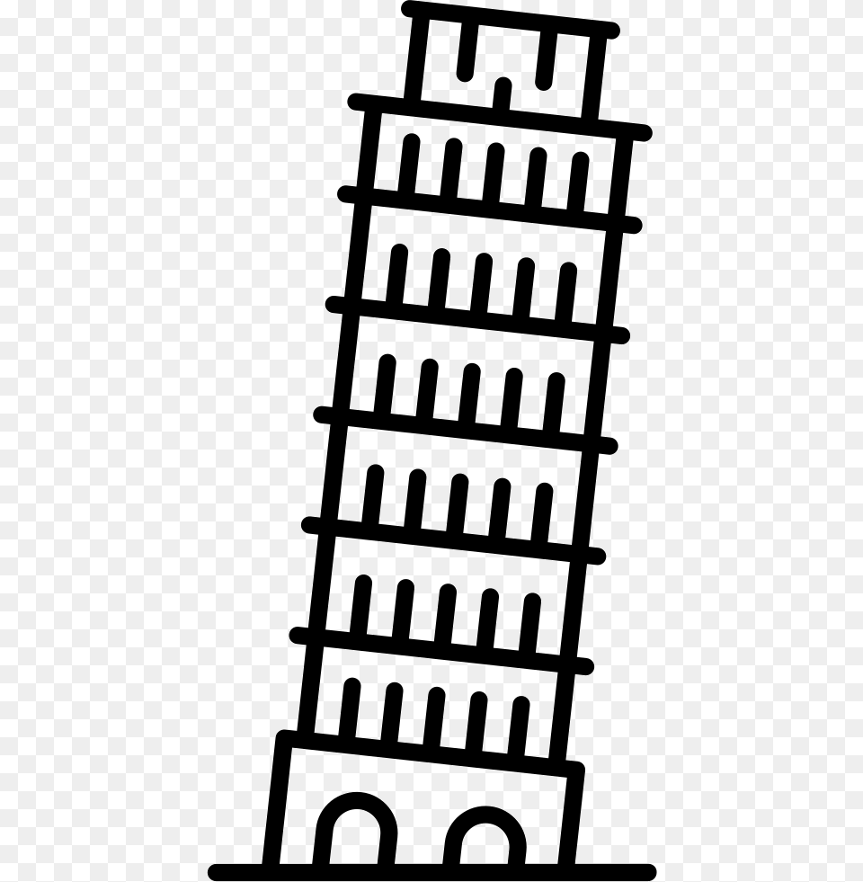 Leaning Tower Of Pisa, Cross, Stencil, Symbol, Text Png Image