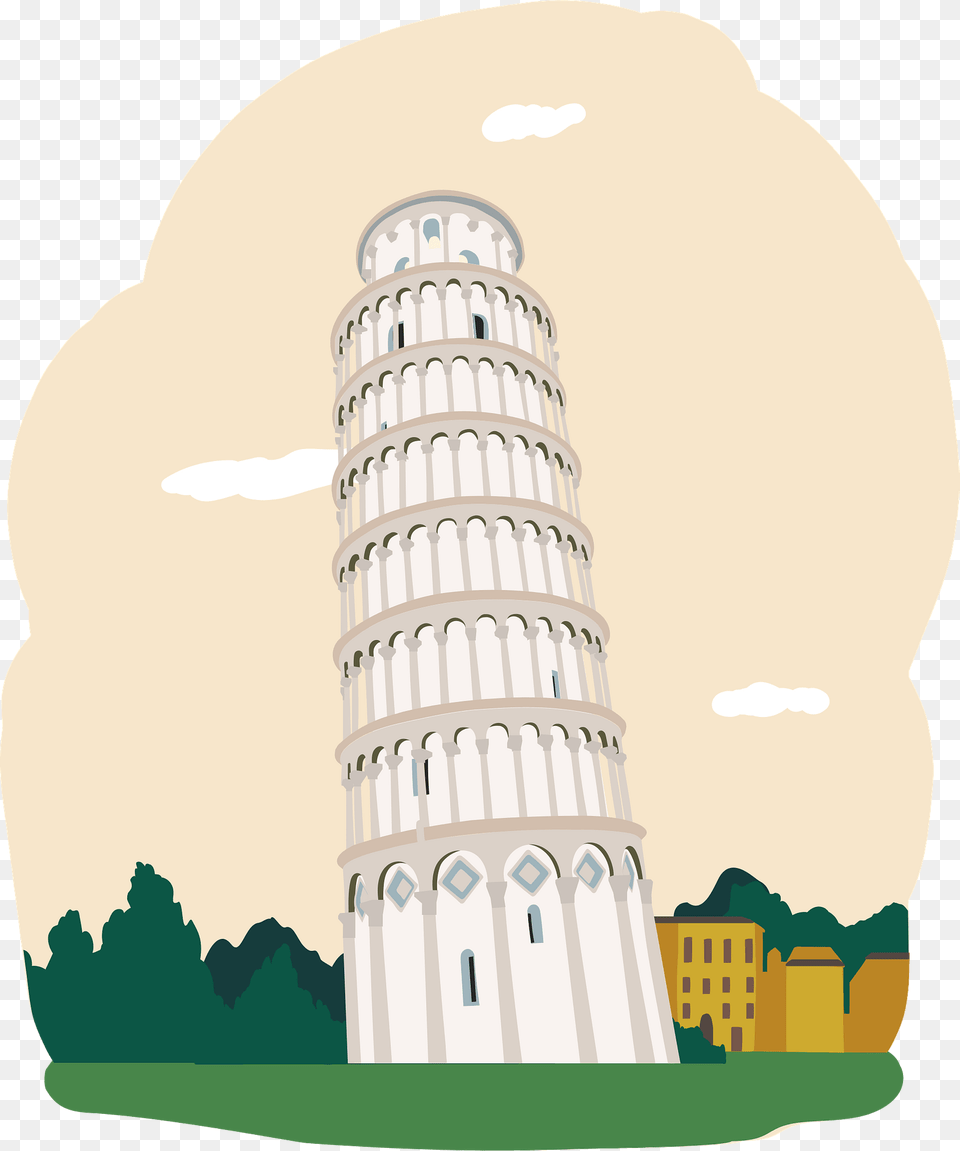 Leaning Tower Of Pisa Clipart 2025, City, Architecture, Building, Urban Png
