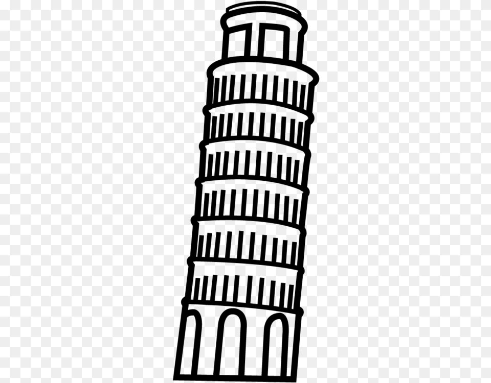 Leaning Tower Of Pisa Clipart, Gray Free Png