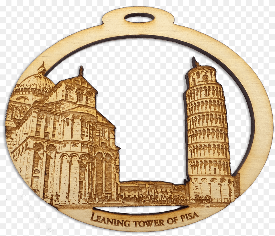 Leaning Tower Of Pisa Ornament Badge, Photography, Architecture, Building Free Png Download