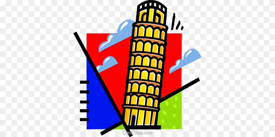 Leaning Tower Of Pisa Royalty Vector Clip Art Illustration, City, Dynamite, Weapon Free Png