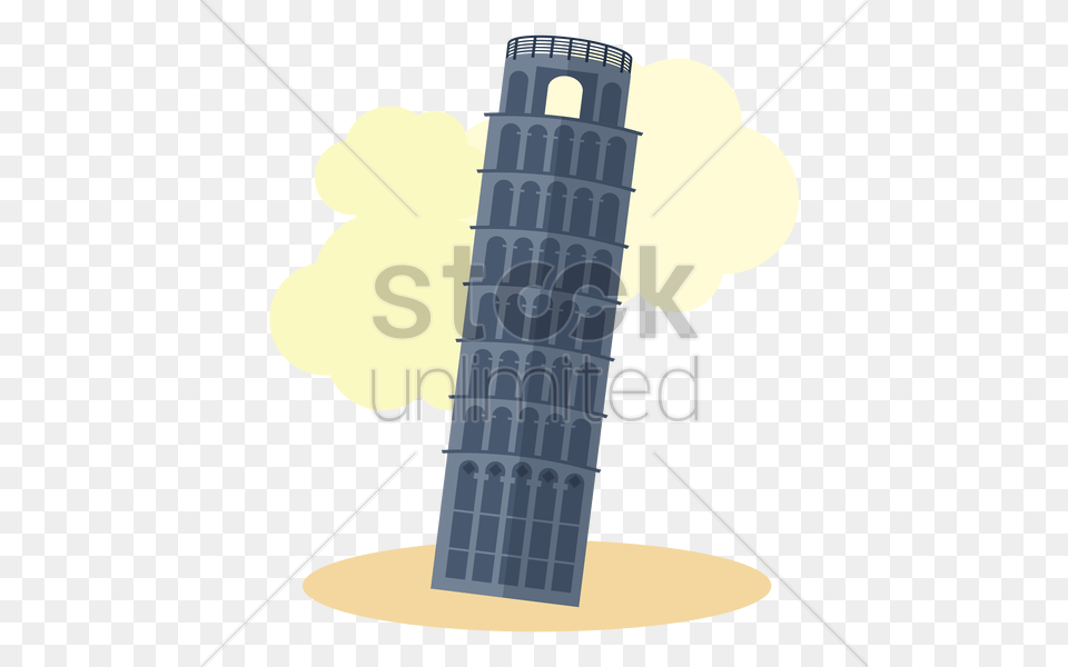 Leaning Tower Of Pisa Vector Image, City Free Png Download