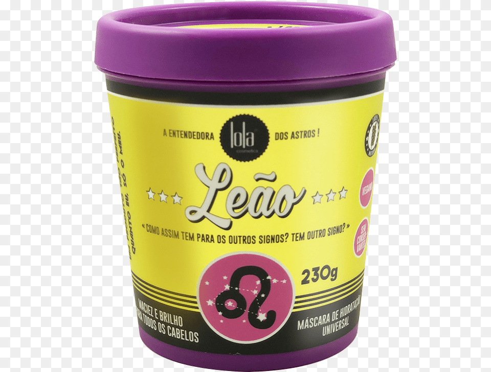 Leao Mascara Da Lola Signos, Can, Tin, Cream, Dessert Png