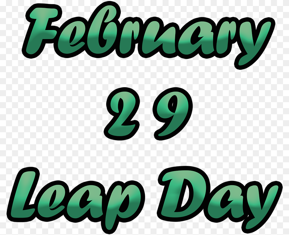 Leap Year, Text, Number, Symbol Free Png