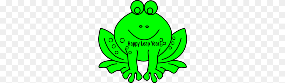 Leap Year Frog Clip Art, Green, Animal, Wildlife Free Png