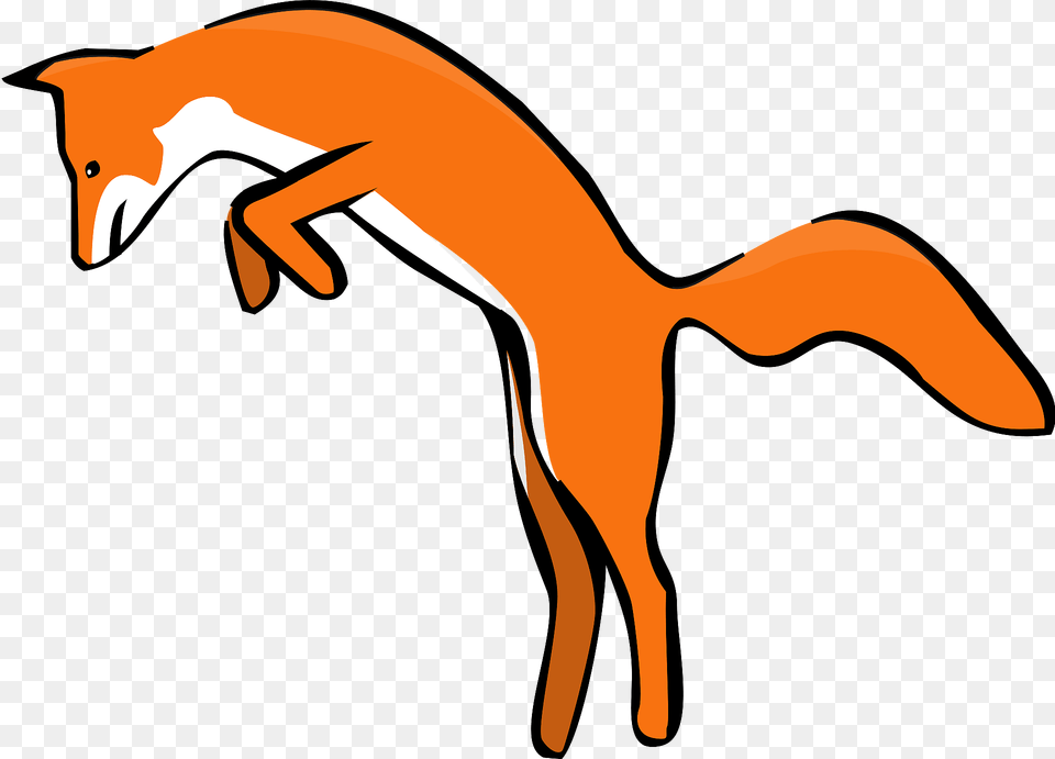 Leaping Red Fox Clipart, Animal, Wildlife, Mammal, Kangaroo Png