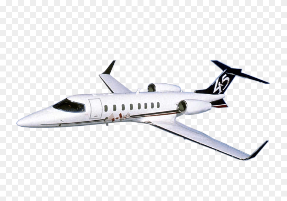 Lear Midsize Private Jet For Hire, Aircraft, Airliner, Airplane, Transportation Free Png