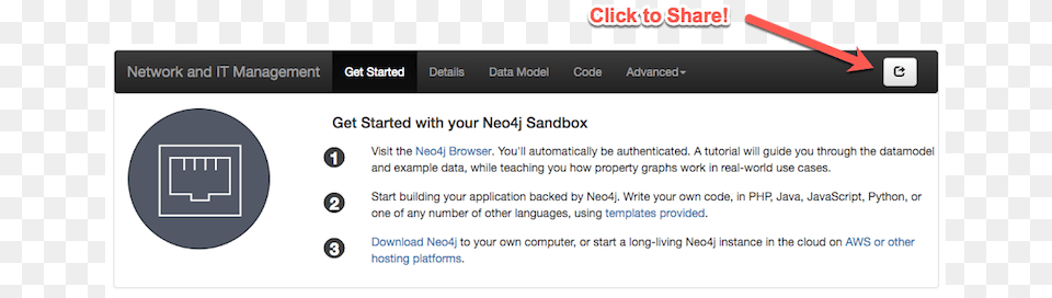 Learn About Upgrades To The Neo4j Sandbox Including Neo4j Sandbox, File, Webpage, Page, Text Free Png Download