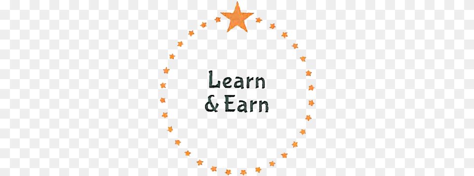 Learn And Earn Star Circle Circle, Star Symbol, Symbol Free Png Download
