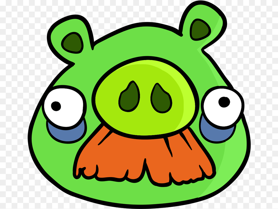 Learn How To Draw Mustache Pig Easy Draw Everything Angry Birds Drawing Pigs, Plush, Toy, Green, Animal Free Png Download