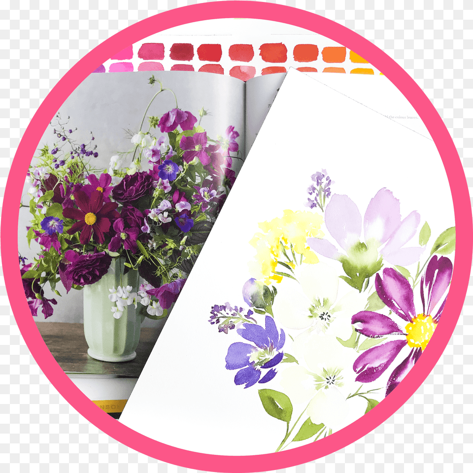 Learn How To Quickly Create Breathtaking Watercolor Artificial Flower, Art, Floral Design, Flower Arrangement, Flower Bouquet Free Png