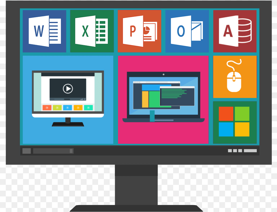 Learn Microsoft Office Windows Amp Essential Computer Computer Skills, Computer Hardware, Electronics, Hardware, Monitor Free Transparent Png