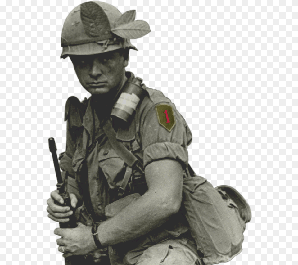 Learn More 1st Infantry Division Vietnam, Adult, Person, Man, Male Free Transparent Png