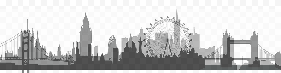 Learn More About Textbox Vector Simple London Skyline, City, Amusement Park, Ferris Wheel, Fun Free Transparent Png