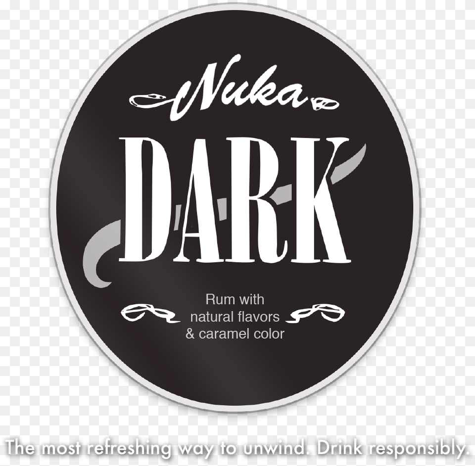 Learn More Nuka Cola Dark Logo, Advertisement, Poster, Disk Png