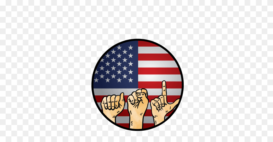 Learn Sign Language In Dubai Pomegranate Institute, American Flag, Body Part, Finger, Flag Free Transparent Png
