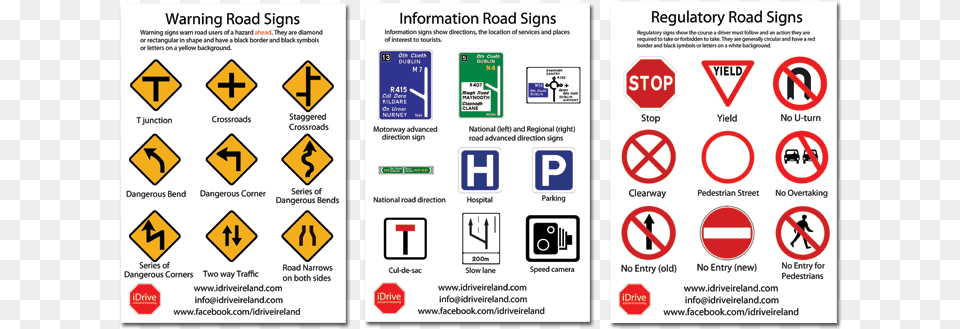 Learn The Road Signs Driving Test Questions Ireland, Sign, Symbol, Road Sign, Person Free Transparent Png