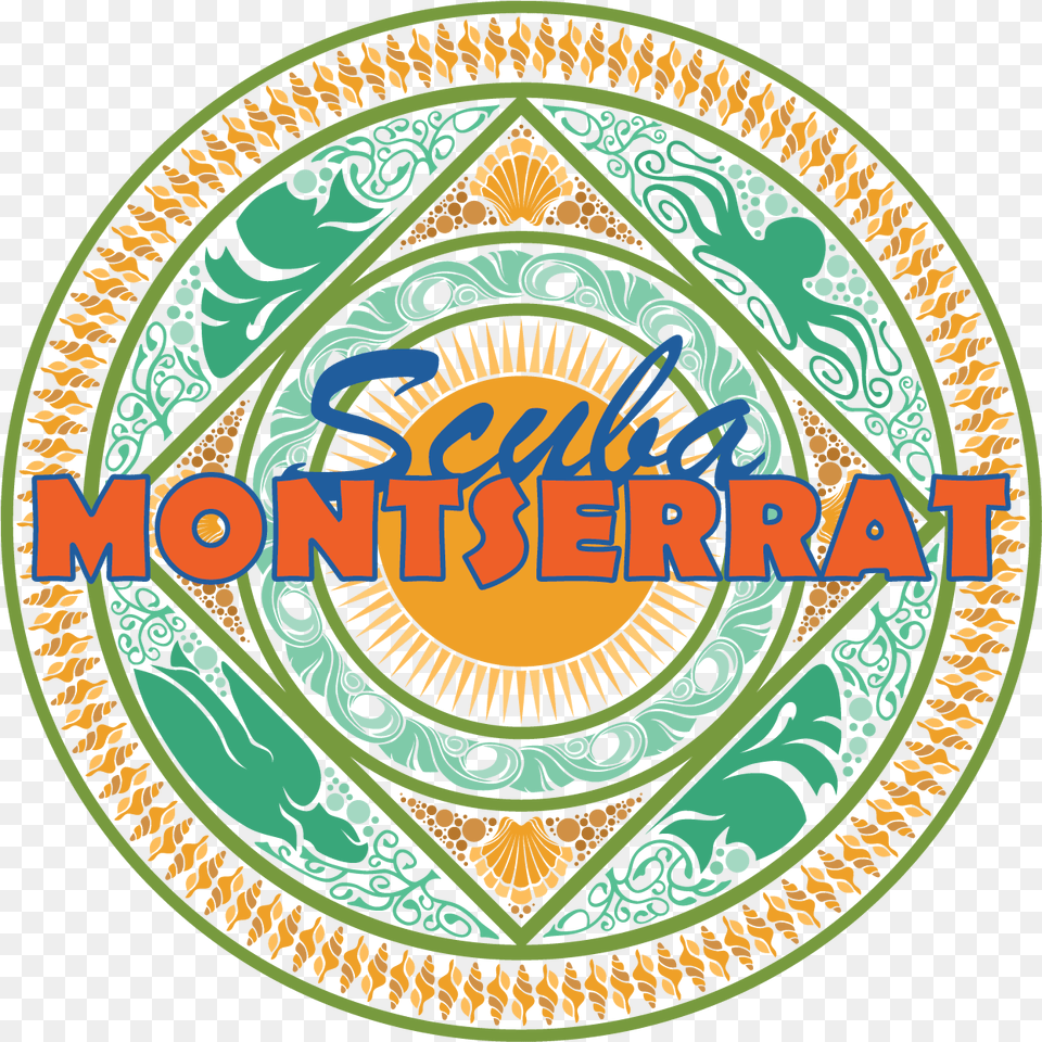 Learn To Swim With Scuba Montserrat Underwater Diving, Pattern, Pottery, Art, Home Decor Free Png
