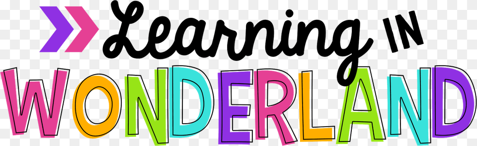 Learning In Wonderland Template, Light, Purple, Neon, Logo Png Image