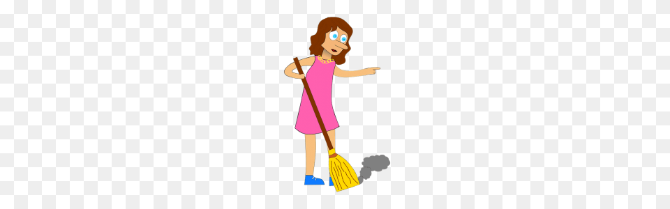 Learning To Clean Up After Playtime, Cleaning, Person, Child, Female Free Png Download