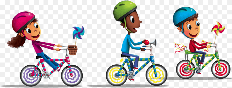 Learning To Ride A Bike Clipart Share With Us Highlights Bike Parade Clip Art, Wheel, Vehicle, Transportation, Machine Png