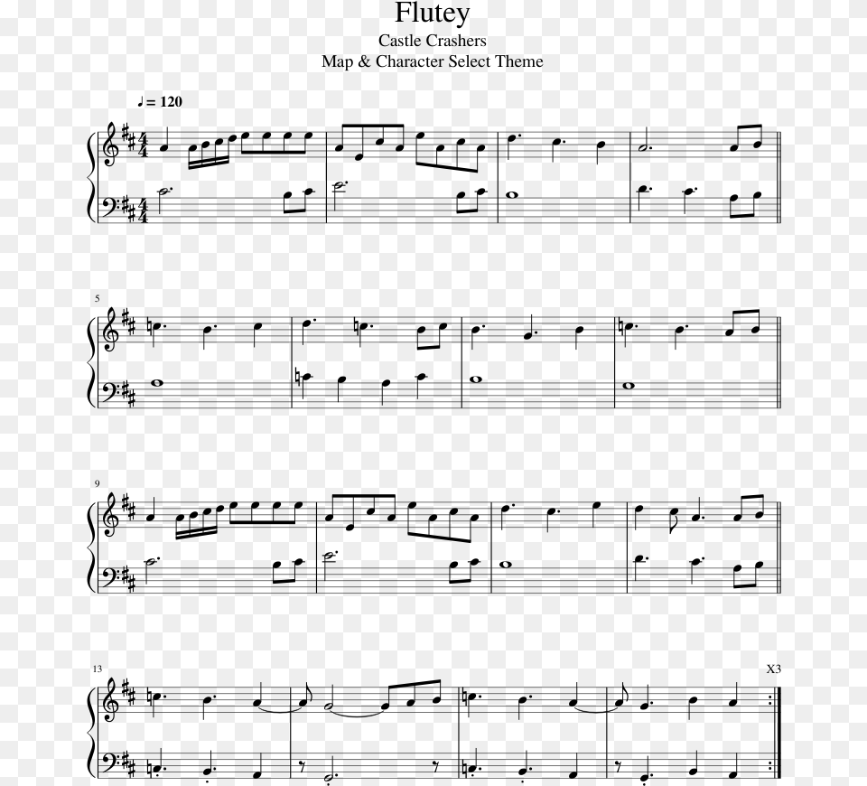 Least It Was Here Sheet Music, Gray Png Image