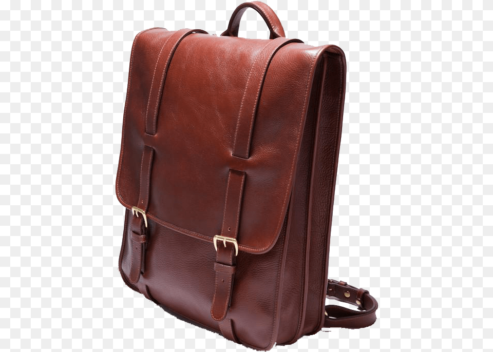 Leather Backpack White Background Hd Laptop Bag, Briefcase, Accessories, Handbag Free Png Download