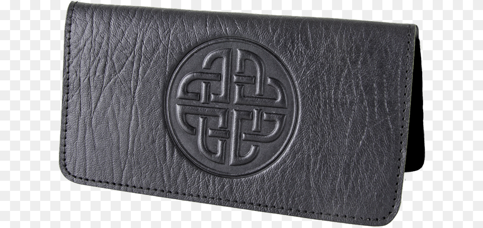 Leather Checkbook Cover I Celtic Love Knot In Black Wallet, Accessories Free Transparent Png