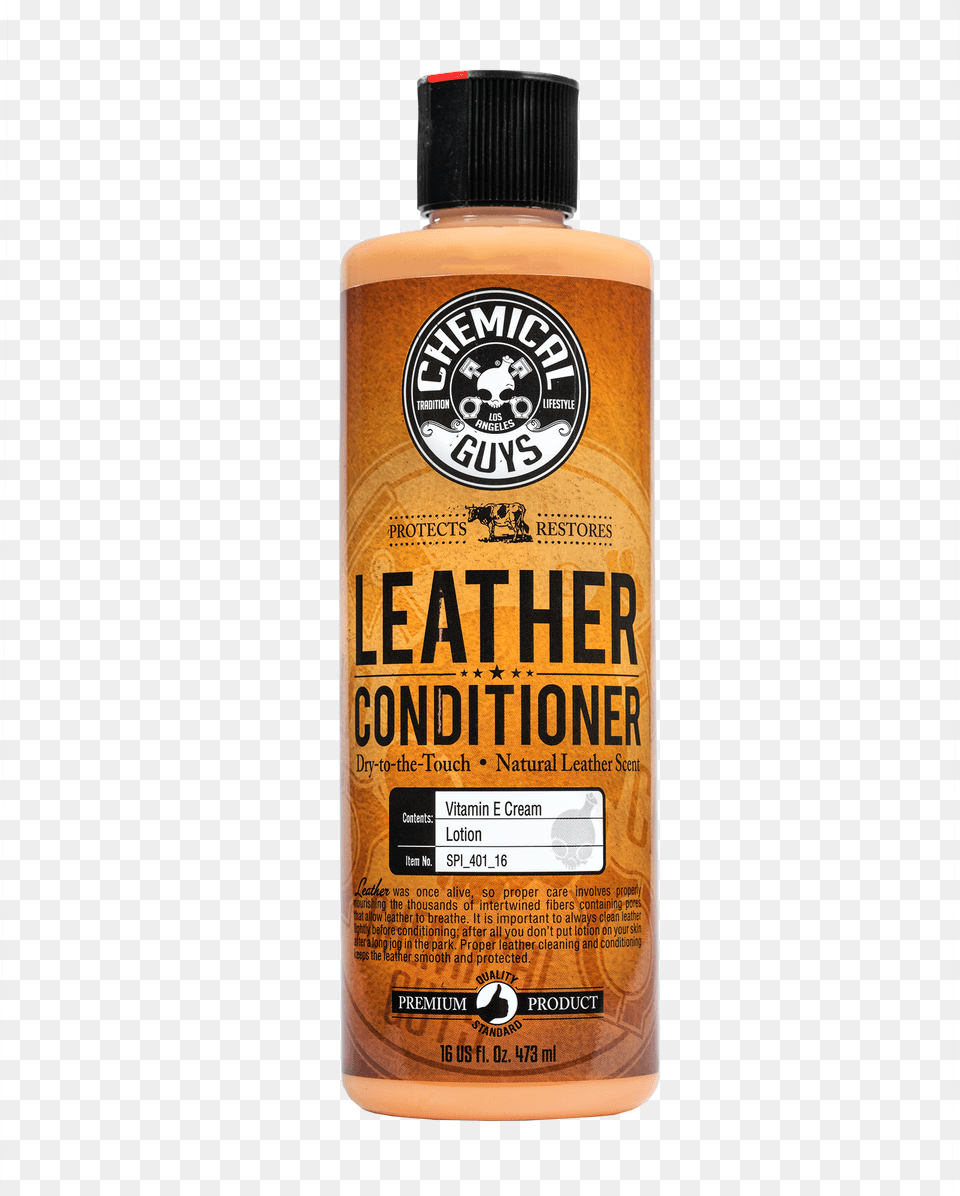 Leather Conditioner Chemical Guys, Bottle, Alcohol, Beer, Beverage Free Png
