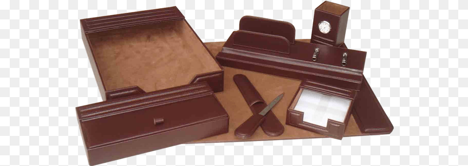 Leather Desk Accessories Set Png