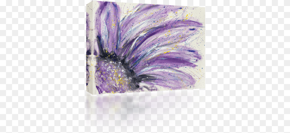 Leather Flower Still Life, Canvas, Art, Collage, Purple Png Image