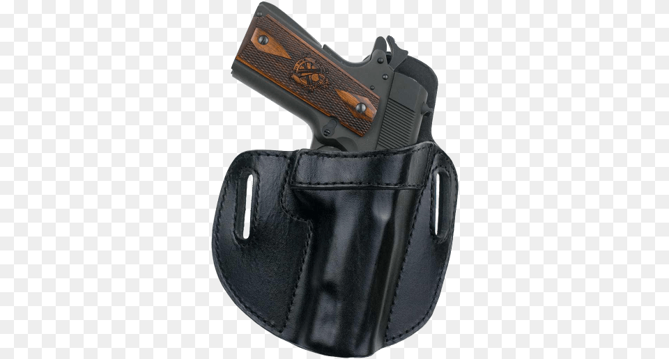 Leather Holster Black, Firearm, Gun, Handgun, Weapon Png Image