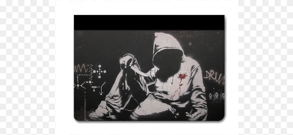 Leather Ipad Banksy 07 Banksy Hoodie Knife, Adult, Person, Man, Male Png Image