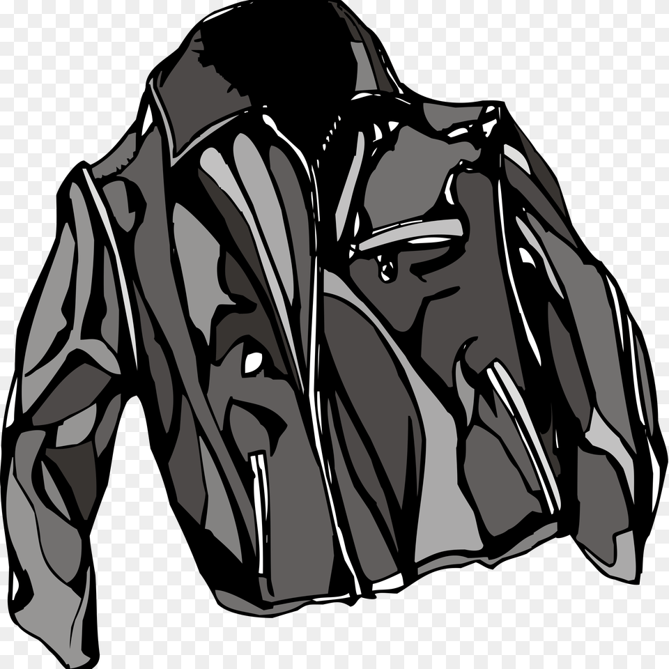 Leather Jacket, Clothing, Coat, Sweatshirt, Sweater Free Png