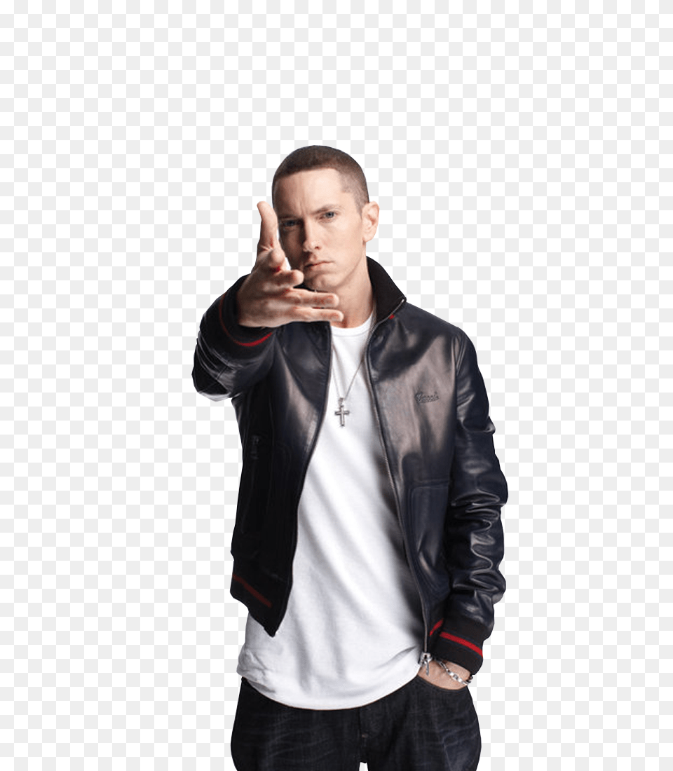 Leather Jacket, Clothing, Coat, Person, Man Png Image