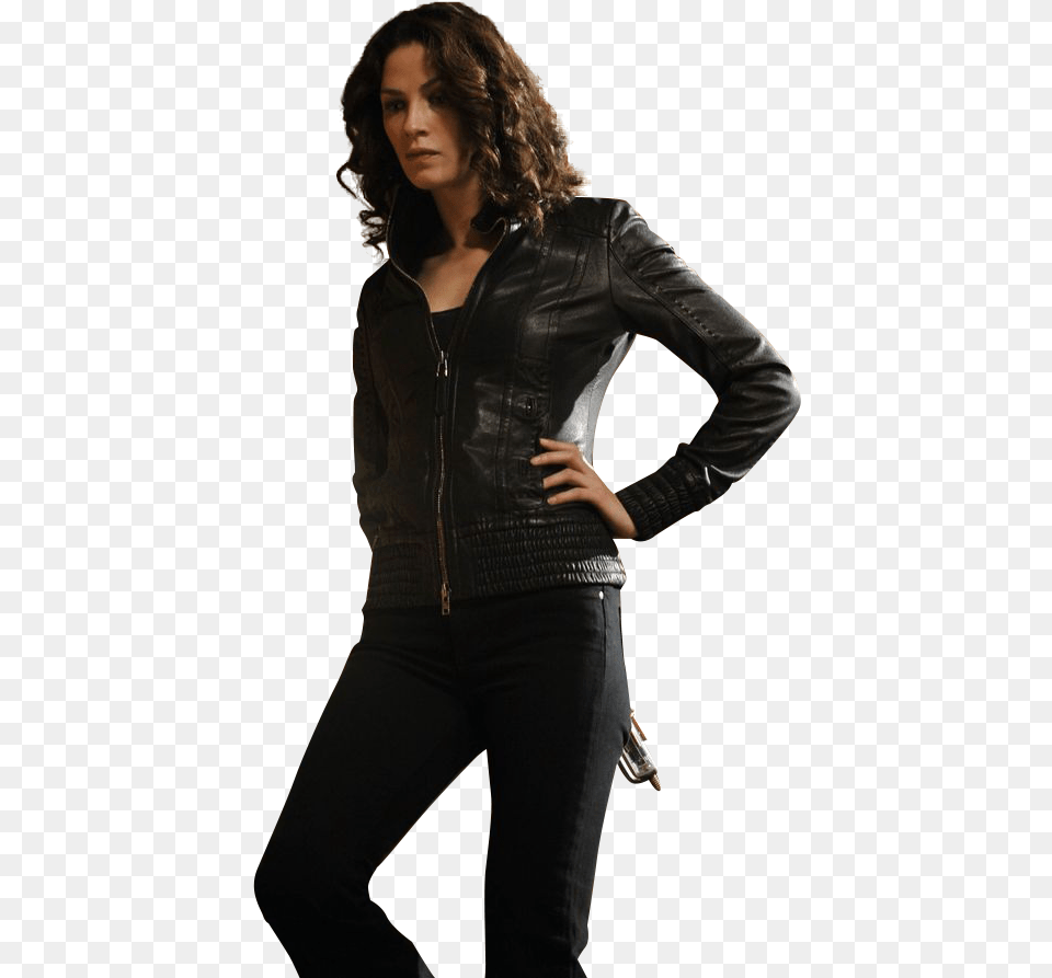 Leather Jacket, Adult, Sleeve, Person, Pants Png Image