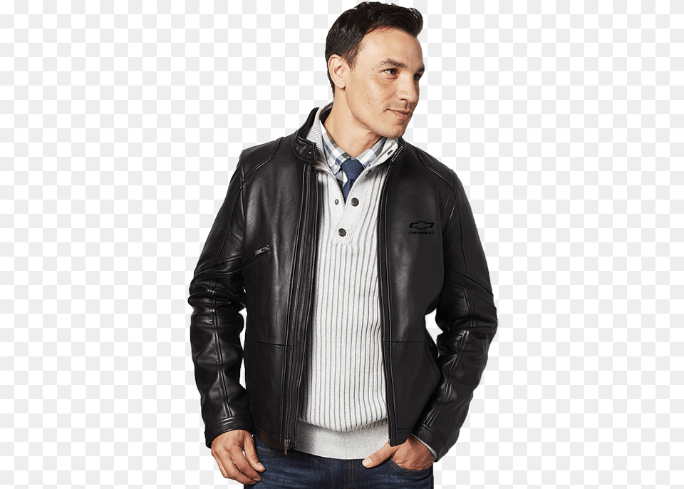Leather Jacket, Clothing, Coat, Adult, Person Free Png